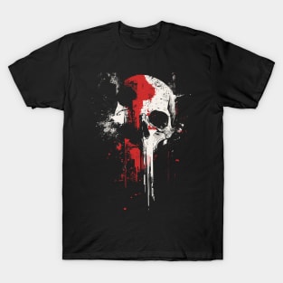 Skull drop paint effect T-Shirt